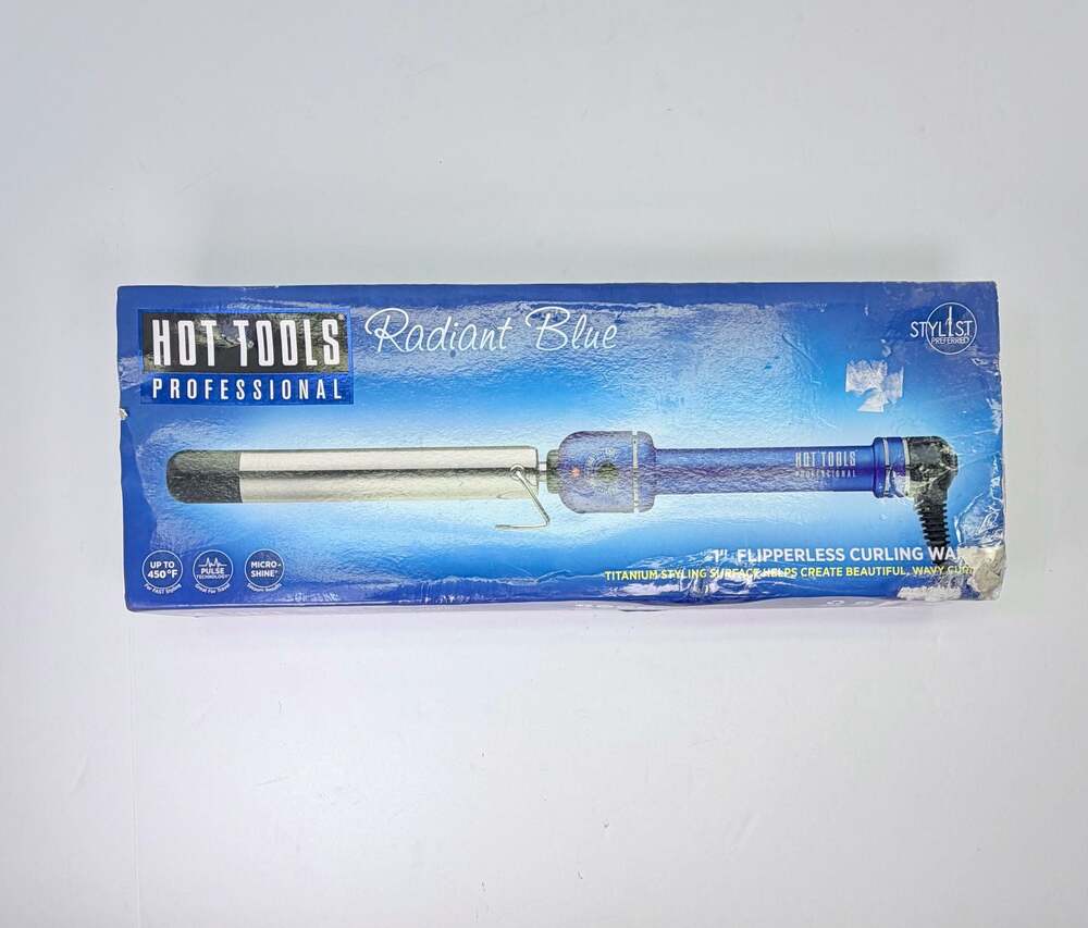 Hot Tools Professional Radiant Blue 1" Flipperless Curling Wand